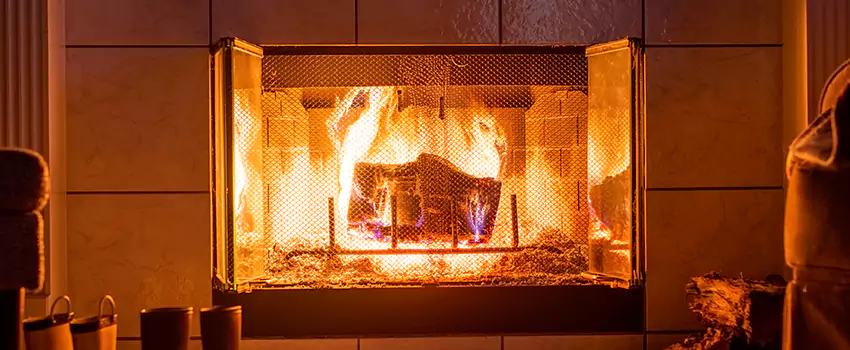Mendota Hearth Landscape Fireplace Installation in North Fair Oaks, California