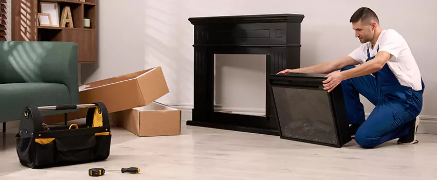 Old Rusted Metal Fireplace Repair And Replacement in North Fair Oaks, CA